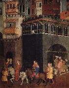 Ambrogio Lorenzetti den goda styrelsen oil painting